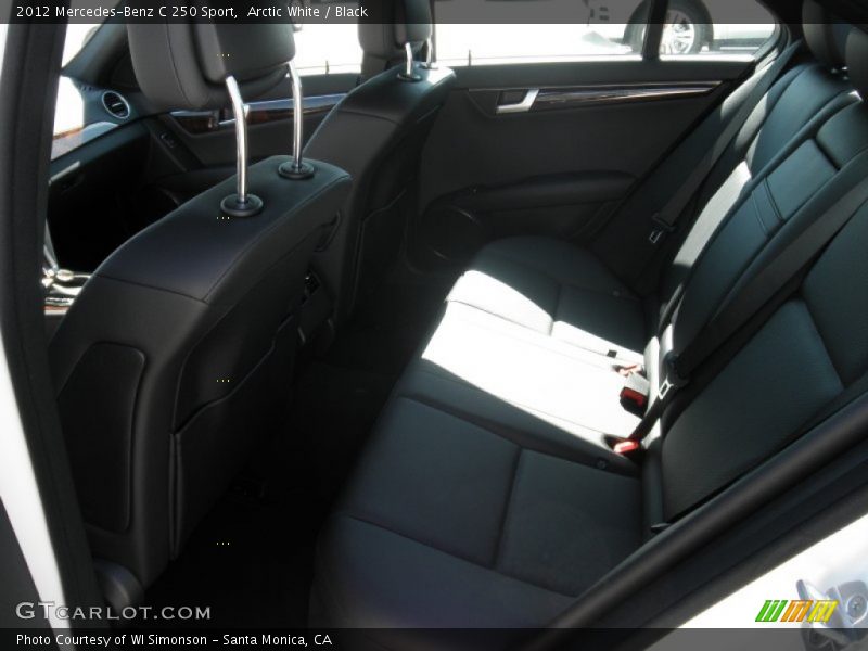 Arctic White / Black 2012 Mercedes-Benz C 250 Sport