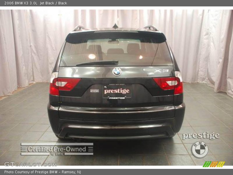 Jet Black / Black 2006 BMW X3 3.0i