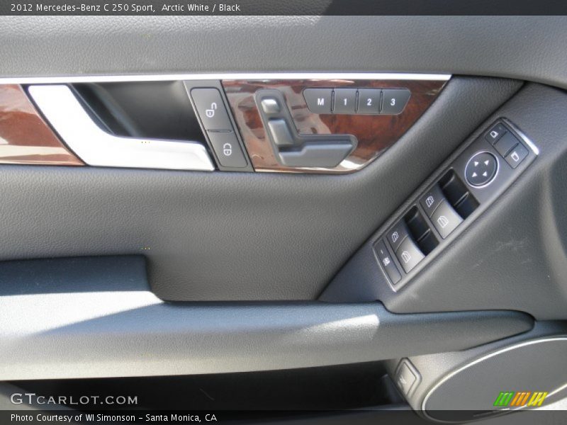 Arctic White / Black 2012 Mercedes-Benz C 250 Sport