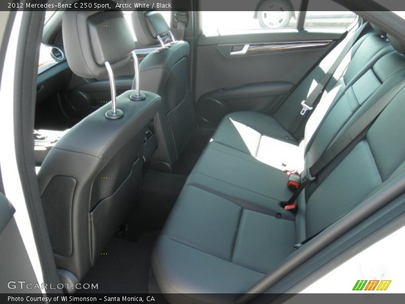 Arctic White / Black 2012 Mercedes-Benz C 250 Sport