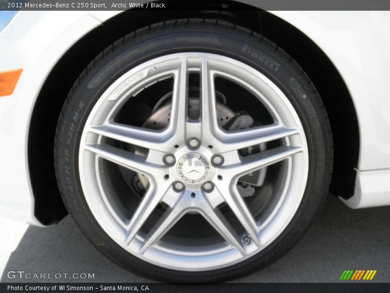Arctic White / Black 2012 Mercedes-Benz C 250 Sport