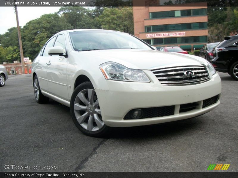 Ivory Pearl / Wheat 2007 Infiniti M 35x Sedan