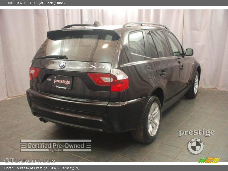 Jet Black / Black 2006 BMW X3 3.0i