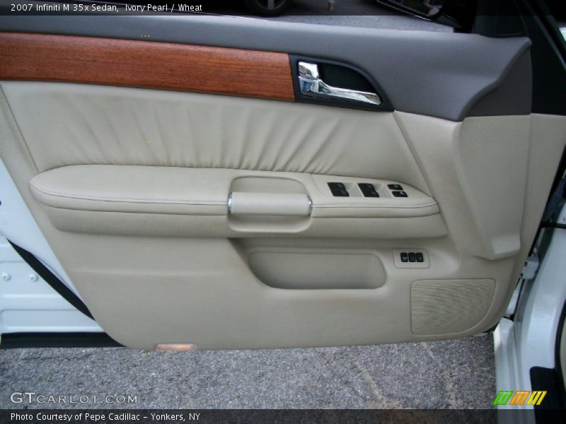 Ivory Pearl / Wheat 2007 Infiniti M 35x Sedan