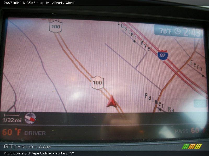 Ivory Pearl / Wheat 2007 Infiniti M 35x Sedan