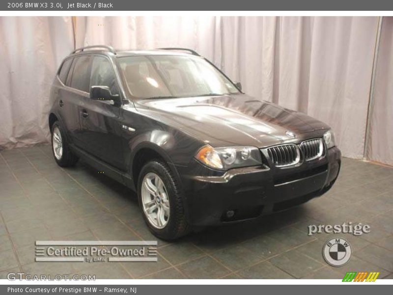 Jet Black / Black 2006 BMW X3 3.0i