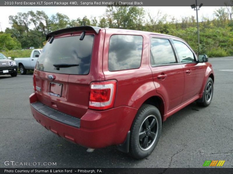 Sangria Red Metallic / Charcoal Black 2010 Ford Escape XLT Sport Package 4WD