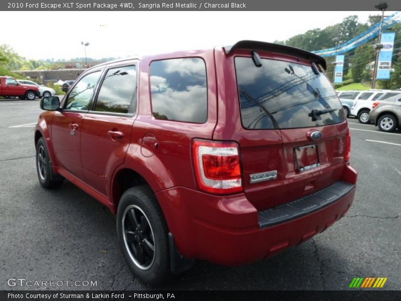 Sangria Red Metallic / Charcoal Black 2010 Ford Escape XLT Sport Package 4WD