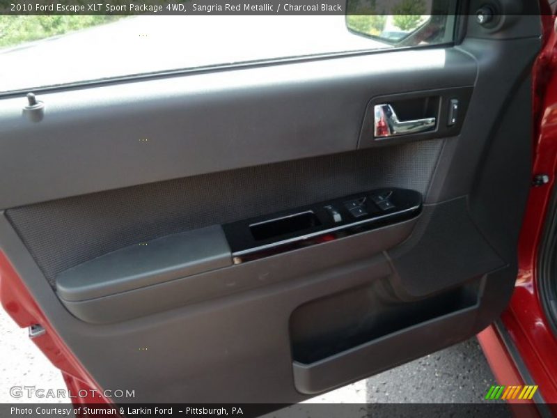 Sangria Red Metallic / Charcoal Black 2010 Ford Escape XLT Sport Package 4WD