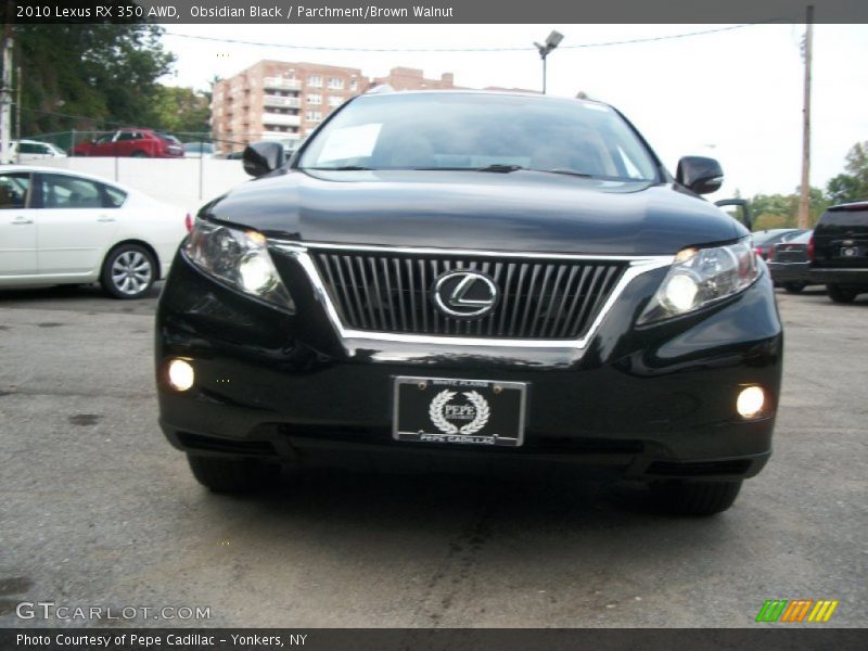 Obsidian Black / Parchment/Brown Walnut 2010 Lexus RX 350 AWD