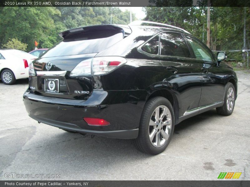 Obsidian Black / Parchment/Brown Walnut 2010 Lexus RX 350 AWD