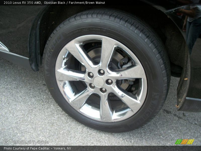 Obsidian Black / Parchment/Brown Walnut 2010 Lexus RX 350 AWD