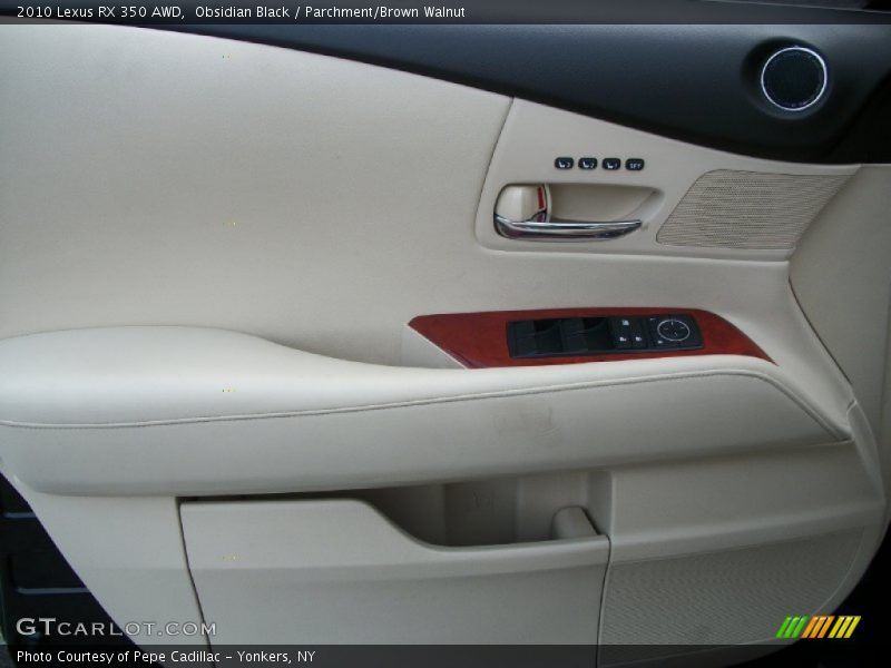 Obsidian Black / Parchment/Brown Walnut 2010 Lexus RX 350 AWD