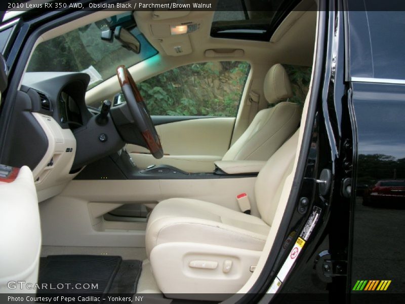 Obsidian Black / Parchment/Brown Walnut 2010 Lexus RX 350 AWD