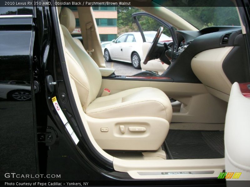 Obsidian Black / Parchment/Brown Walnut 2010 Lexus RX 350 AWD