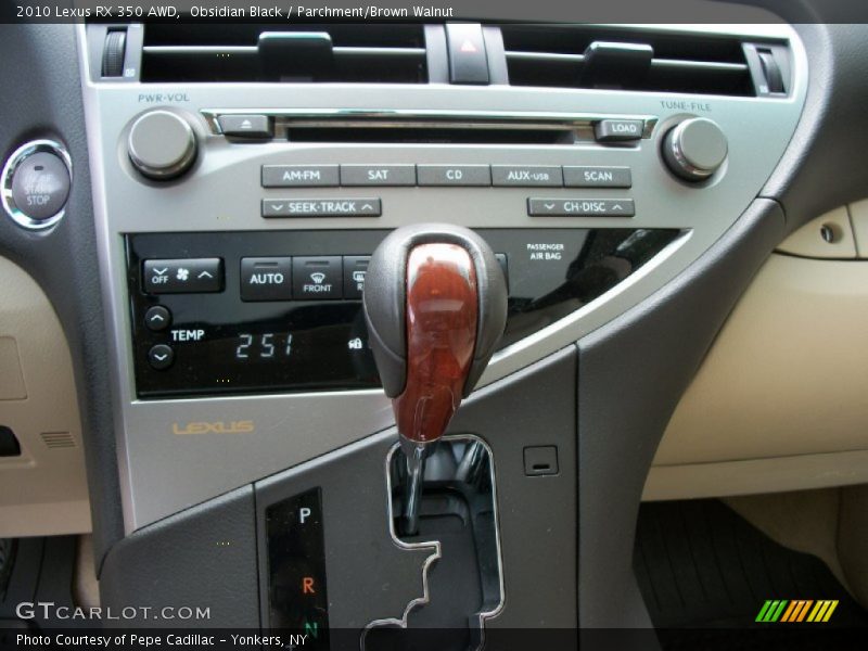Obsidian Black / Parchment/Brown Walnut 2010 Lexus RX 350 AWD
