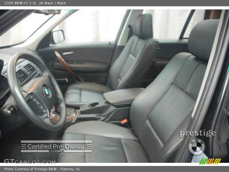 Jet Black / Black 2006 BMW X3 3.0i