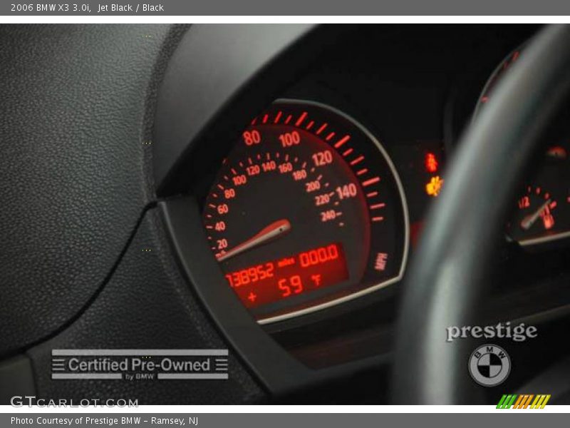 Jet Black / Black 2006 BMW X3 3.0i