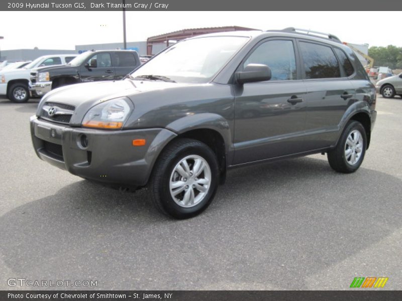 Dark Titanium Gray / Gray 2009 Hyundai Tucson GLS