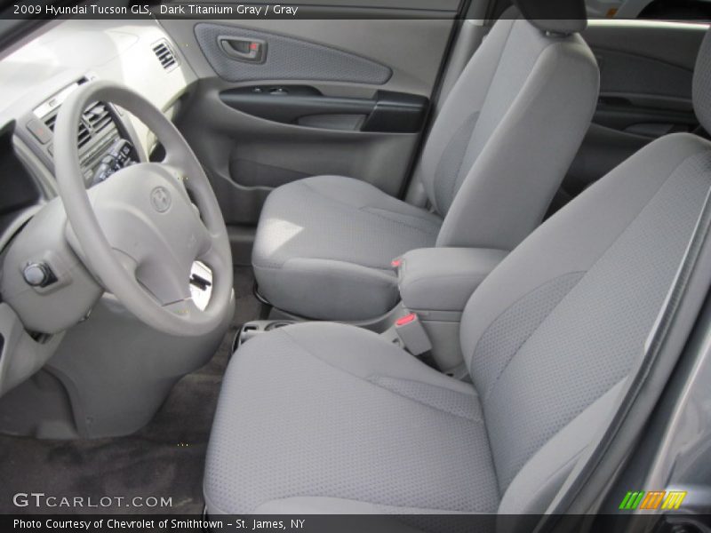 Dark Titanium Gray / Gray 2009 Hyundai Tucson GLS