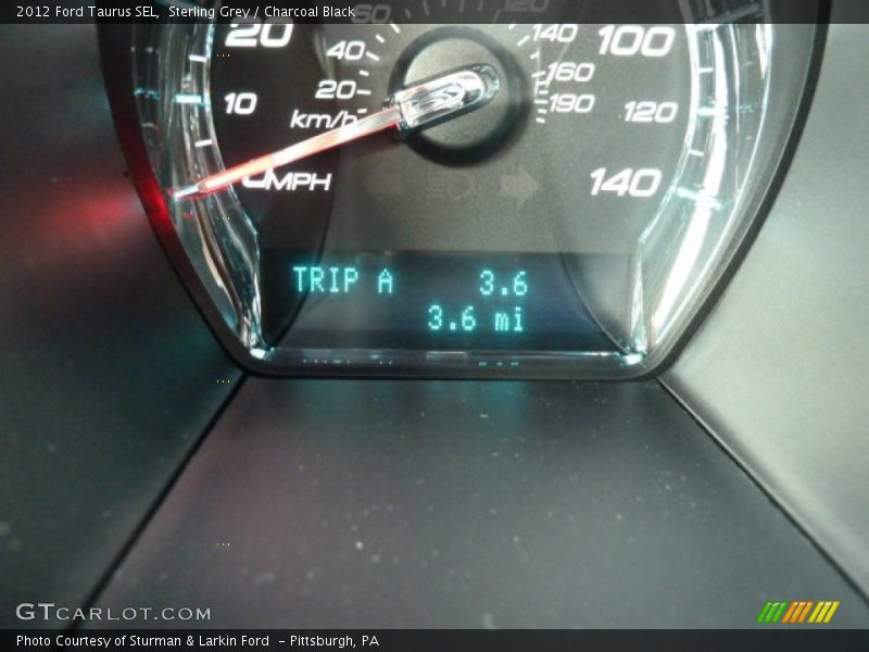 Sterling Grey / Charcoal Black 2012 Ford Taurus SEL