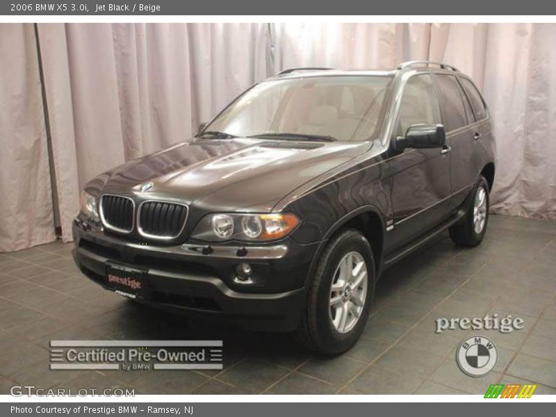 Jet Black / Beige 2006 BMW X5 3.0i