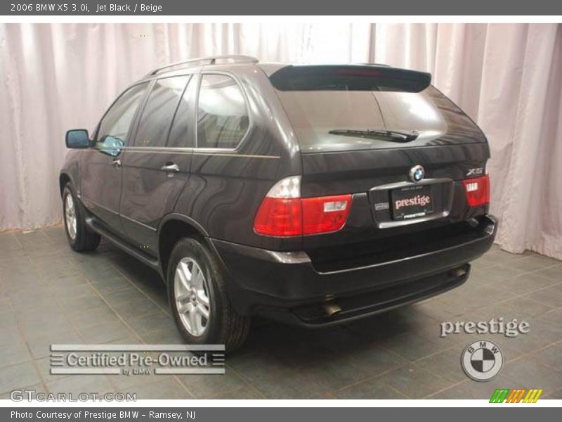 Jet Black / Beige 2006 BMW X5 3.0i