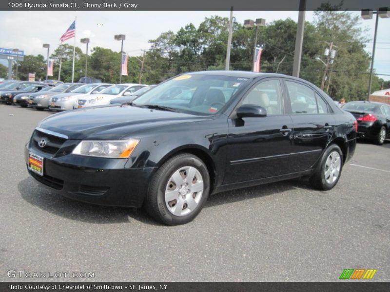Ebony Black / Gray 2006 Hyundai Sonata GL