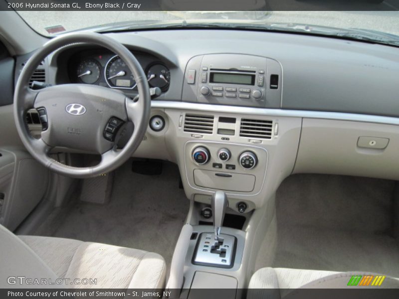 Ebony Black / Gray 2006 Hyundai Sonata GL
