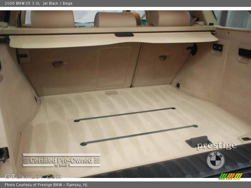 Jet Black / Beige 2006 BMW X5 3.0i