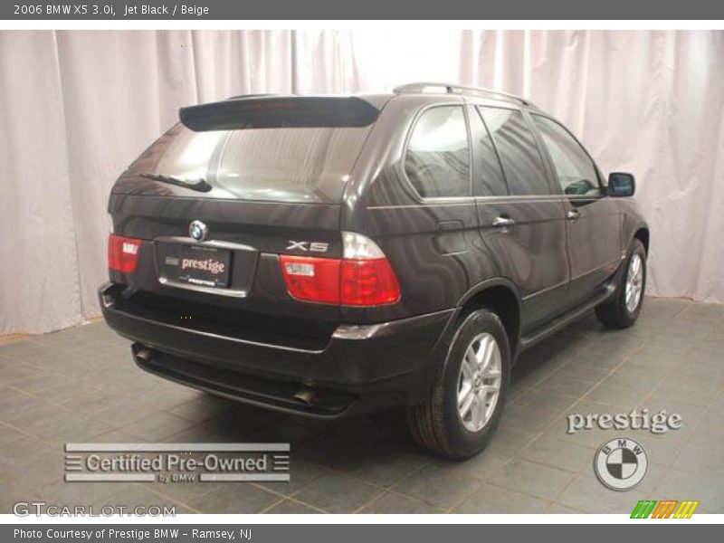 Jet Black / Beige 2006 BMW X5 3.0i