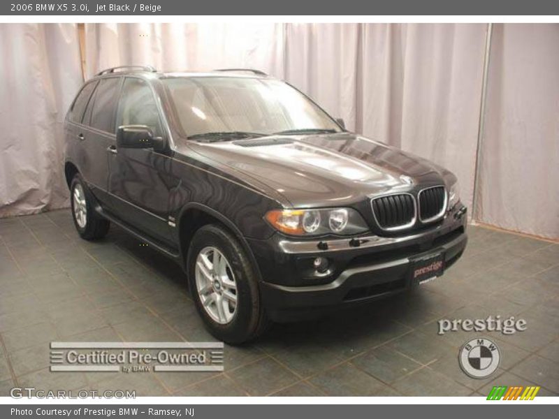 Jet Black / Beige 2006 BMW X5 3.0i