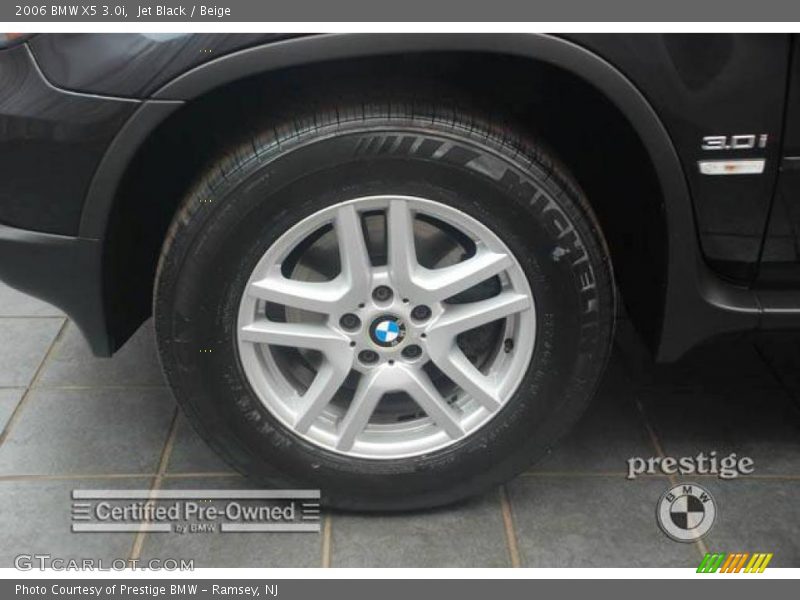 Jet Black / Beige 2006 BMW X5 3.0i