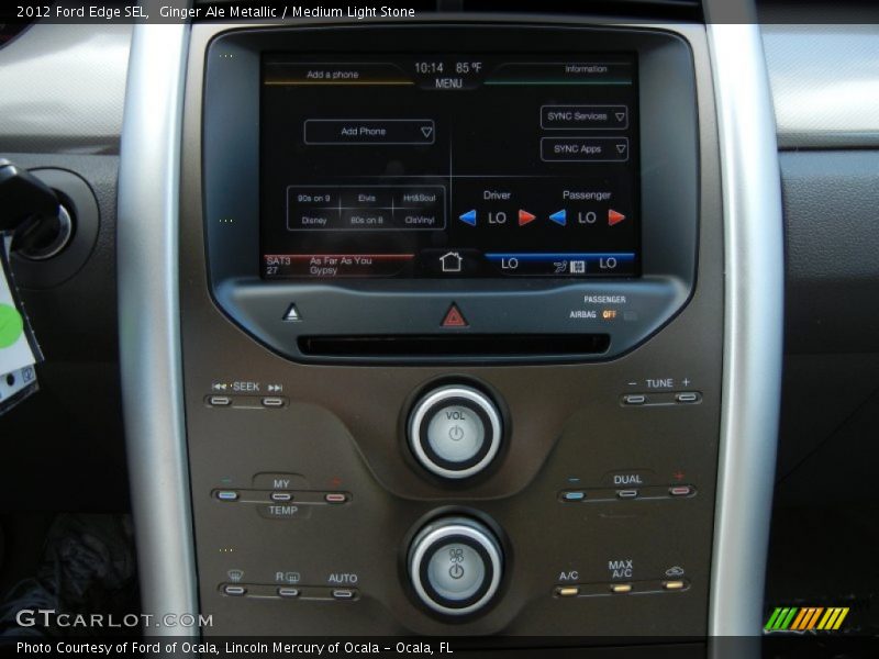 Controls of 2012 Edge SEL