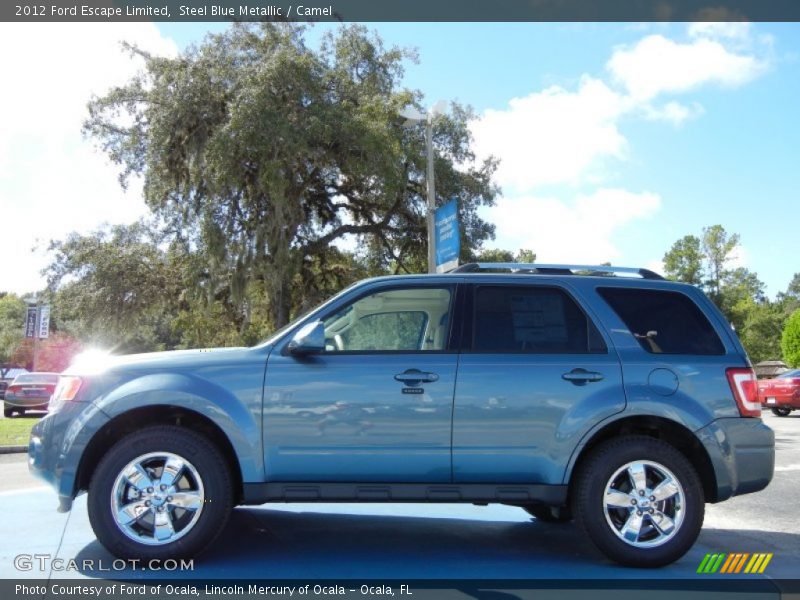 Steel Blue Metallic / Camel 2012 Ford Escape Limited