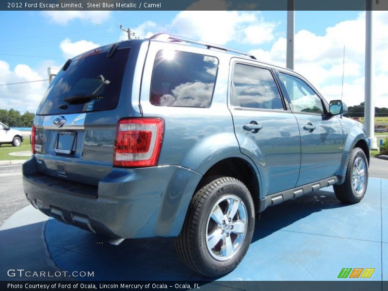 Steel Blue Metallic / Camel 2012 Ford Escape Limited