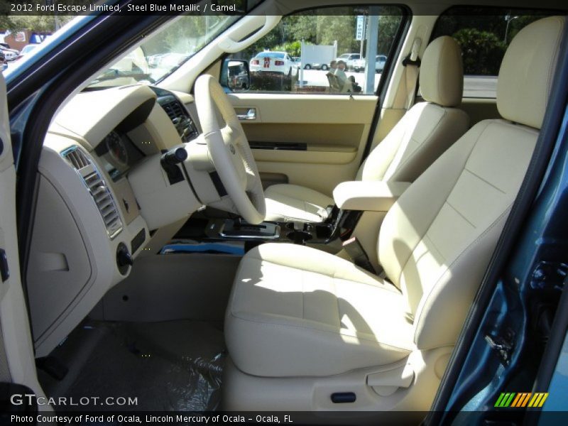 Steel Blue Metallic / Camel 2012 Ford Escape Limited