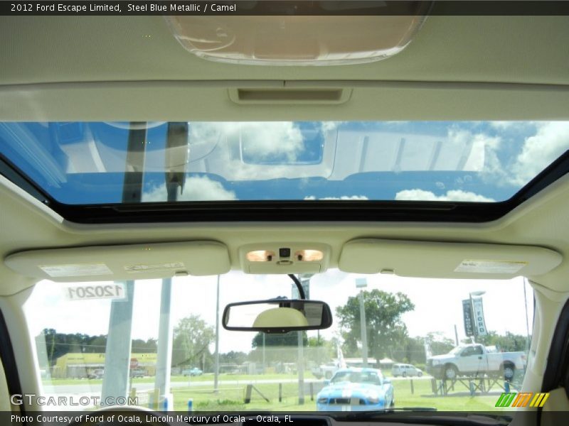 Steel Blue Metallic / Camel 2012 Ford Escape Limited