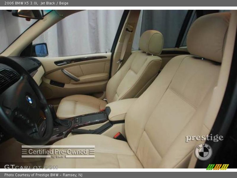 Jet Black / Beige 2006 BMW X5 3.0i