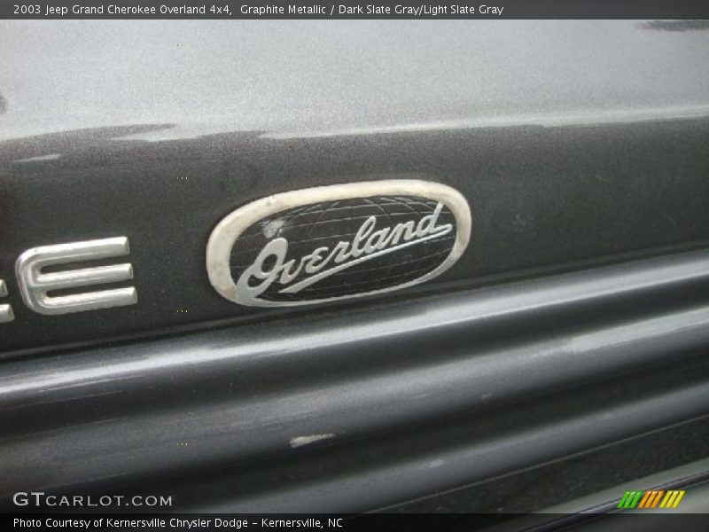 Graphite Metallic / Dark Slate Gray/Light Slate Gray 2003 Jeep Grand Cherokee Overland 4x4