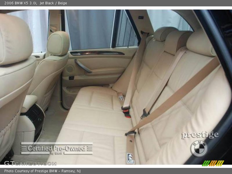 Jet Black / Beige 2006 BMW X5 3.0i