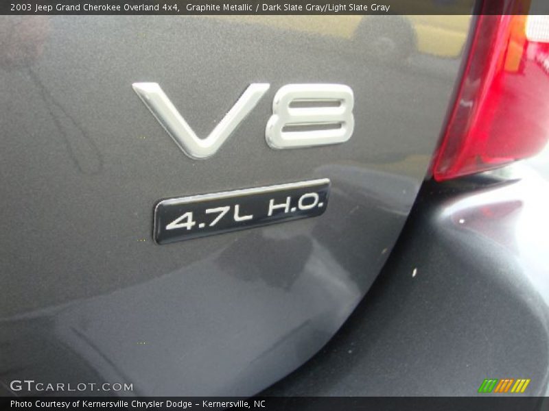 Graphite Metallic / Dark Slate Gray/Light Slate Gray 2003 Jeep Grand Cherokee Overland 4x4