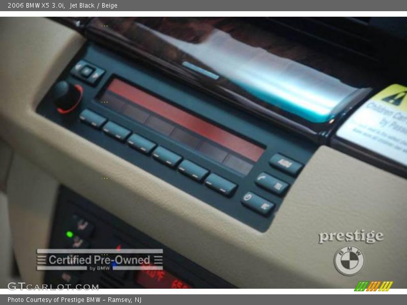 Jet Black / Beige 2006 BMW X5 3.0i