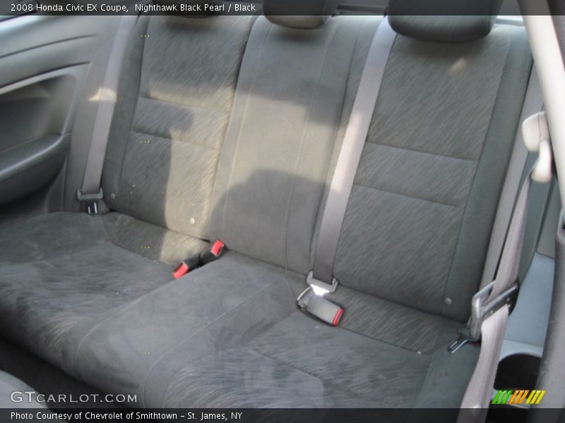 Nighthawk Black Pearl / Black 2008 Honda Civic EX Coupe