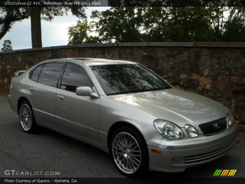 Millennium Silver Metallic / Black 2002 Lexus GS 430