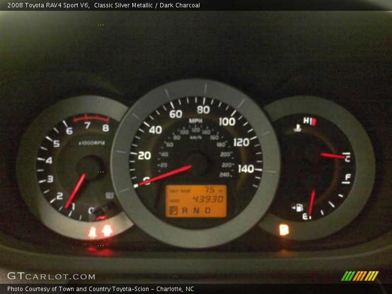 Classic Silver Metallic / Dark Charcoal 2008 Toyota RAV4 Sport V6