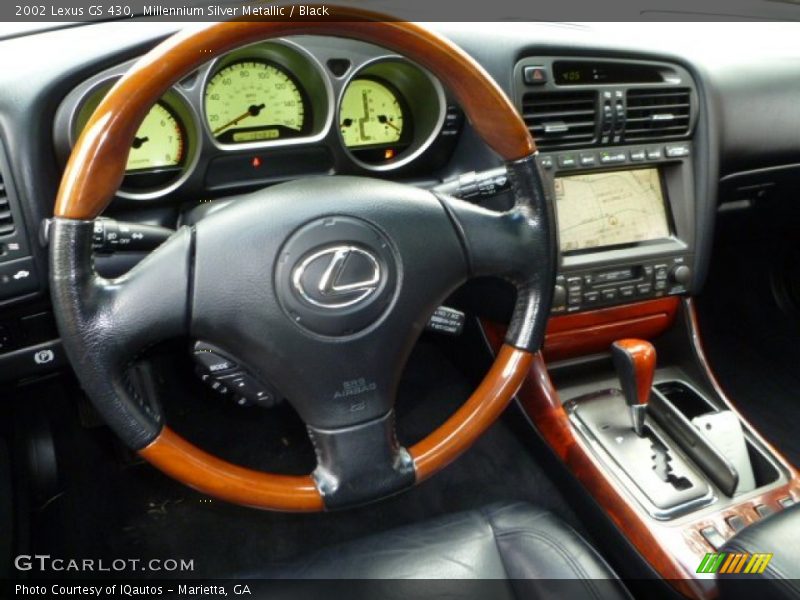 Millennium Silver Metallic / Black 2002 Lexus GS 430