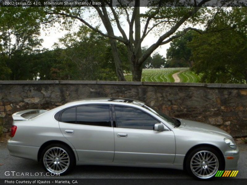 Millennium Silver Metallic / Black 2002 Lexus GS 430
