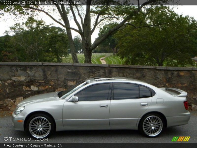 Millennium Silver Metallic / Black 2002 Lexus GS 430