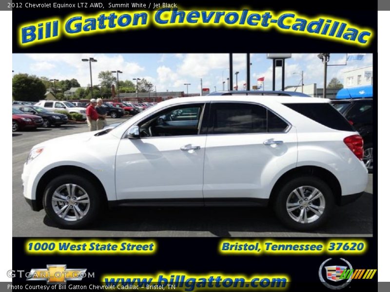 Summit White / Jet Black 2012 Chevrolet Equinox LTZ AWD